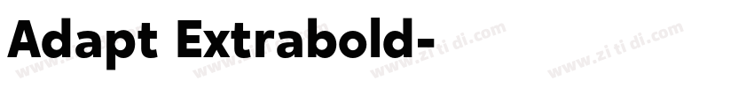 Adapt Extrabold字体转换